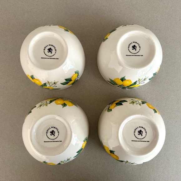 Royal Norfolk Lemon Bowls - Picture 4 of 7